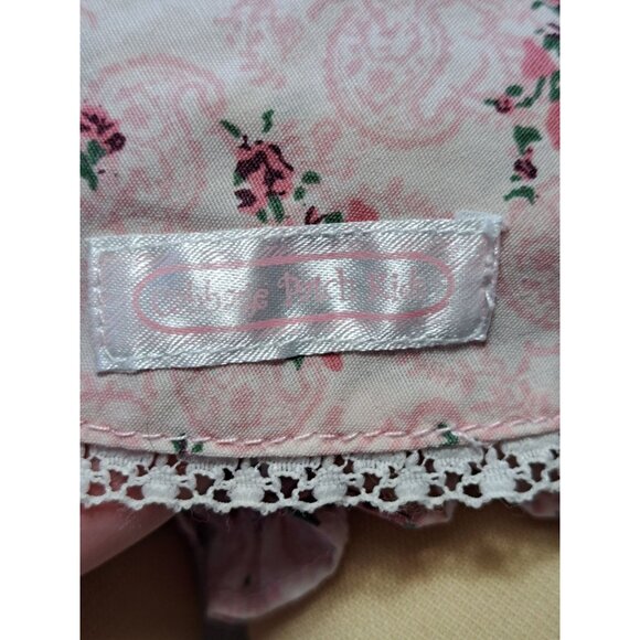 Vintage Cabbage Patch Kids Doll With Pink Floral Dress 1985 Brown Hair Collect - Picture 3 of 12